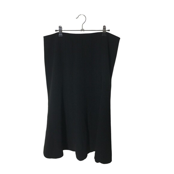 Club Monaco Skirt Women's Size 12 Black Stretch Zip Up Midi - Picture 1 of 5
